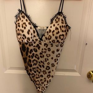 Love culture body suit leopard